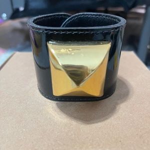 CC Skye Pyramid Stud Patent Cuff- Never worn! HTF no longer made!